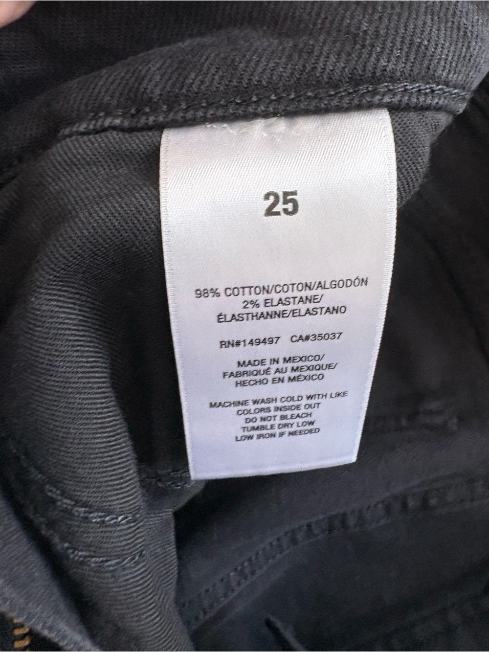 Favorite Daughter Black High-Rise Denim Bermuda Shorts NWT size 25 - Picture 7 of 7